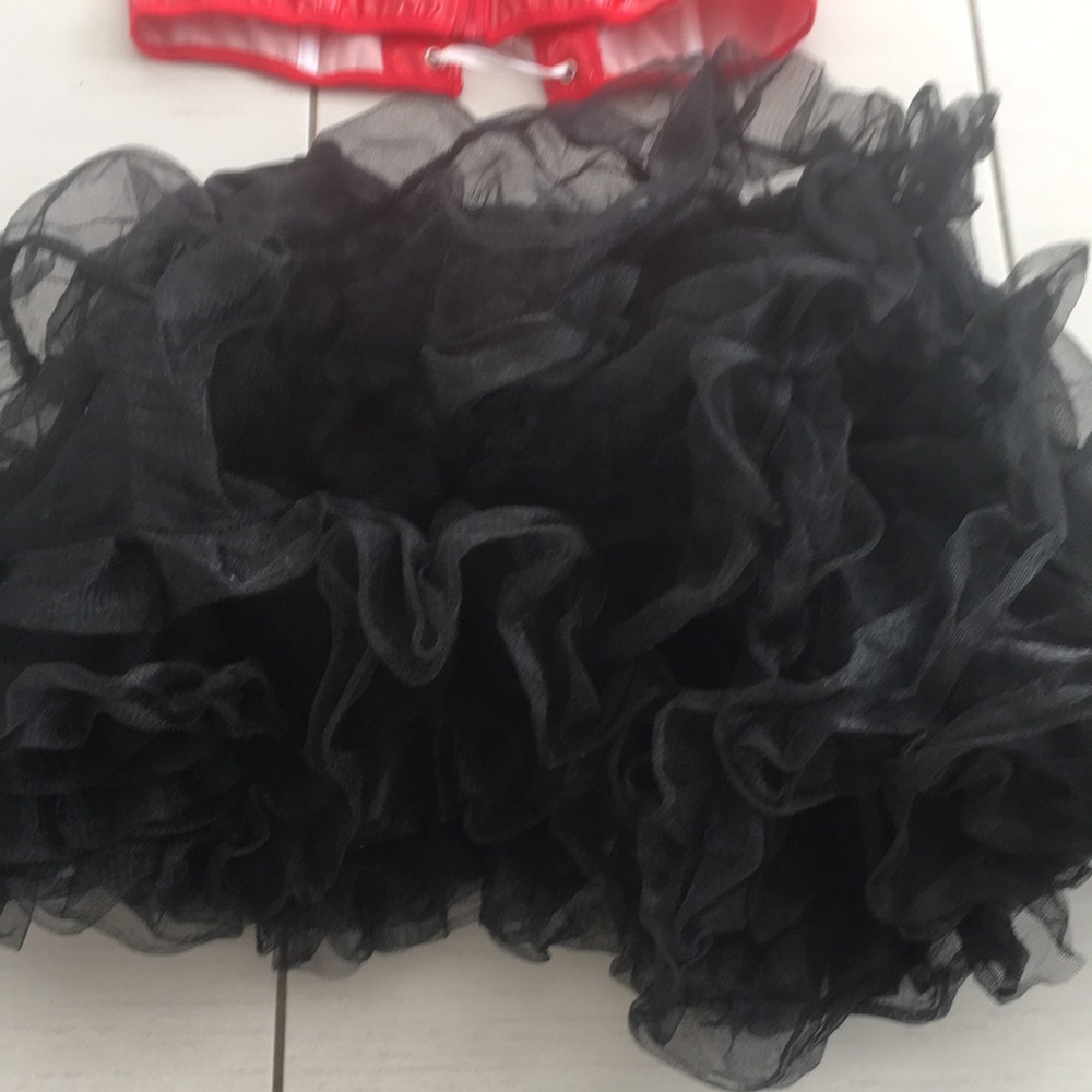 Corset & Layered Tulle Tutu Skirt - 2 piece Halloween Costume - Picture 4 of 8